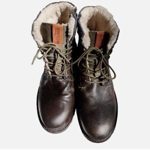 Dockers Mens Boots Size 10 US  43 EU  41BN107-120840  Olive/Brown Leather